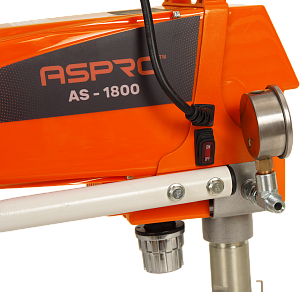 1,8 л/мин; ASPRO-1800® окрасочный аппарат (агрегат) для окраски и безвоздушного распыления, оборудование для окраски (краскораспылитель).